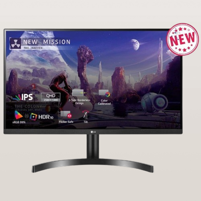 Màn Hình LG 27" 27QN600-B.ATV IPS 2K FreeSync Màn Hình LG 27" 27QN600-B.ATV IPS 2K FreeSync